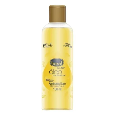 Óleo de Amêndoas Ideal Puro & Natural com Vitamina E 100ml