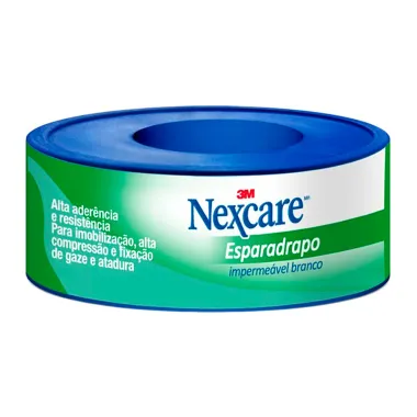 Esparadrapo Imperme&aacute;vel Nexcare Branco 12mm x 3m com 1 Unidade