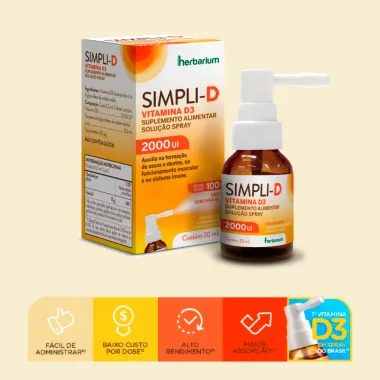 Simpli-D 2000UI Solução Spray 20ml