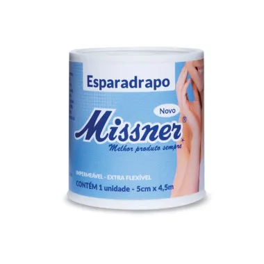 Esparadrapo Missner Impermeável 5cm x 4,5m com 1 Unidade
