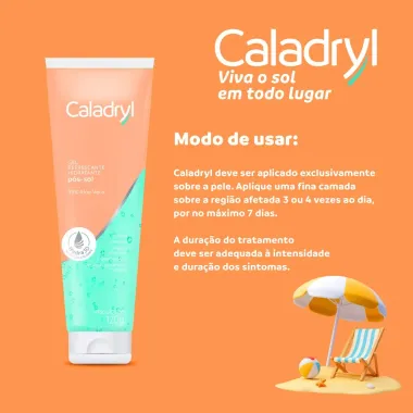 Caladryl Gel Refrescante Hidratante Pós-Sol 120g