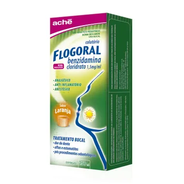 Flogoral Colutório Sabor Laranja 250ml