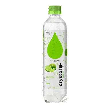 Água Saborizada Crystal Sparkling Sabor Limão 510ml