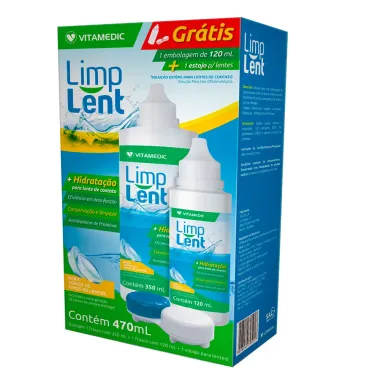 Kit Limp Lent Solução para Lentes 470ml + Estojo