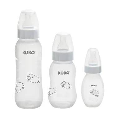 Kit de Mamadeira Kuka Natural Plus Kukinha 3 Unidades Branca 3103