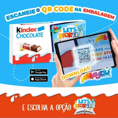 Chocolate Kinder ao Leite com Recheio ao Leite 50g com 4 Barrinhas