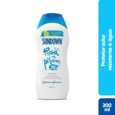 Protetor Solar Sundown Praia e Piscina FPS 30 Loção 200ml