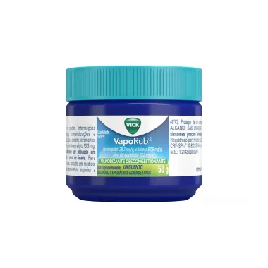 Vick VapoRub Pomada Descongestionante para Gripe 50g