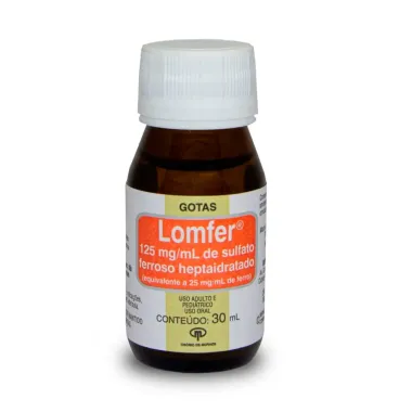 Lomfer 25mg/ml Gotas com 30ml