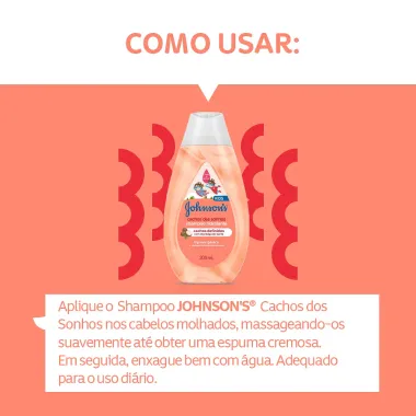 Shampoo Johnson's Baby Cachos dos Sonhos 200ml