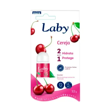 Protetor Solar Labial Laby FPS 15 Sabor Cereja com 3,2g-1