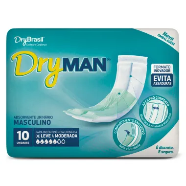 Absorvente Masculino Dry Man com 10 Unidades