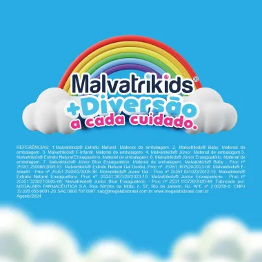 Enxaguante Bucal Malvatrikids Júnior Blue 250ml