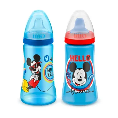 Copo Lillo Colors Disney Mickey Cores Sortidas 2 Unidades 300ml cada