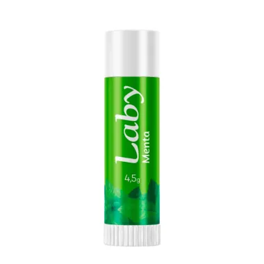 Protetor Solar Labial Laby FPS 15 Stick Sabor Menta com 4,5g