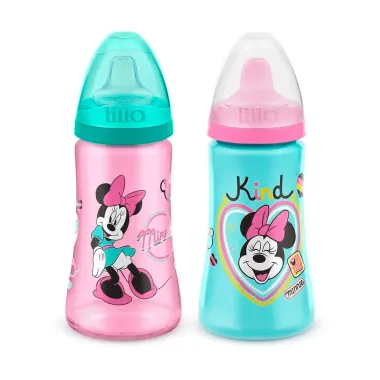 Copo Lillo Colors Disney Minnie Cores Sortidas 2 Unidades 300ml cada