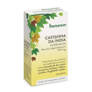 Castanha da Índia 100mg Herbarium com 45 Comprimidos