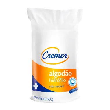 Algodão Cremer Hidrófilo Rolo 500g