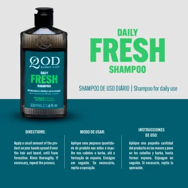 Shampoo QOD Barber Shop Daily Fresh 220ml