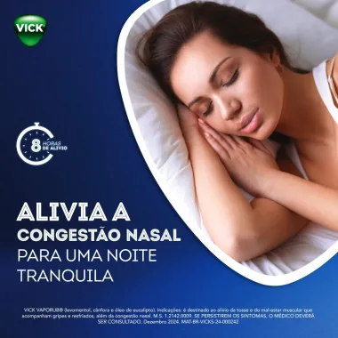 Vick VapoRub Pomada para Gripe e Congest&atilde;o Nasal 30g