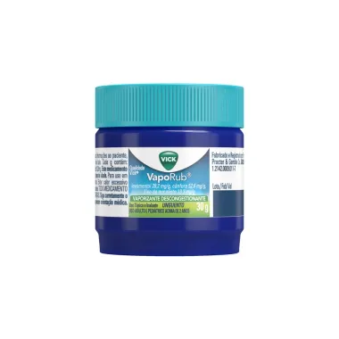 Vick VapoRub Pomada Descongestionante para Gripe 30g