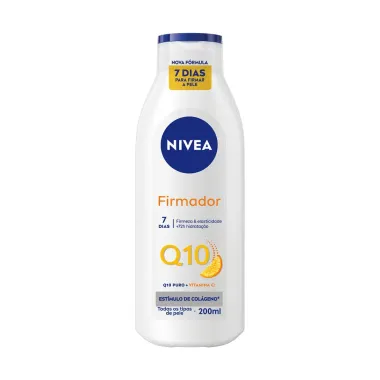 Lo&ccedil;&atilde;o Hidratante Nivea Firmador Q10 + Vitamina C Todos os Tipos de Pele 200ml