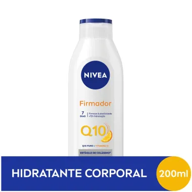 Lo&ccedil;&atilde;o Hidratante Nivea Firmador Q10 + Vitamina C Todos os Tipos de Pele 200ml