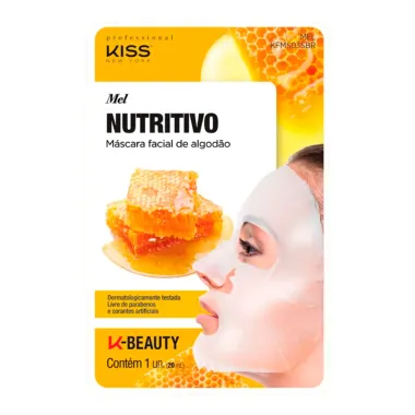 Máscara Facial Kiss New York Nutritivo Mel 1 Unidade