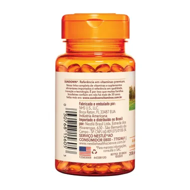 Vitamina D 2000UI Sundown Naturals com 200 Cápsulas