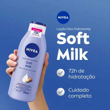 Hidratante Desodorante Nivea Soft Milk 200ml
