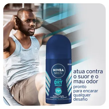 Desodorante Antitranspirante Nivea Men Roll On Dry Fresh 50ml 2