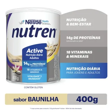 Nutren Active Baunilha Complemento Alimentar 400g
