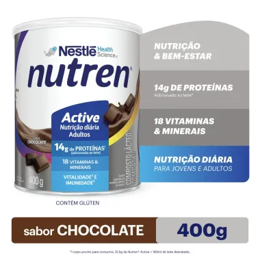 Nutren Active Chocolate Complemento Alimentar 400g