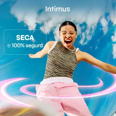 Absorvente Intimus Gel Tripla Prote&ccedil;&atilde;o Cobertura Extra Suave Com Abas 8 Unidades