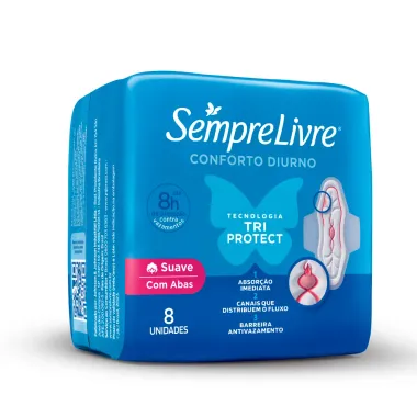 Absorvente Externo Sempre Livre Adapt Plus 8 unidades
