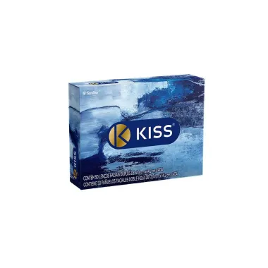 Lenço de Papel Kiss Embalagens Sortidas Folha Dupla com 50 Unidades
