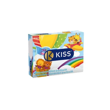 Lenço de Papel Kiss Embalagens Sortidas Folha Dupla com 50 Unidades