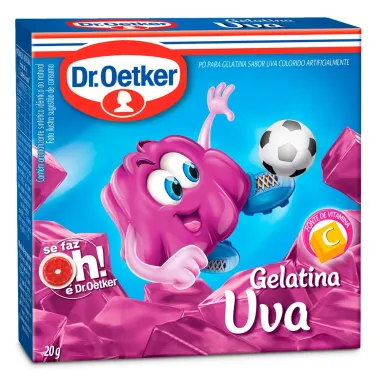 Gelatina em Pó Dr. Oetker Sabor Uva 20g