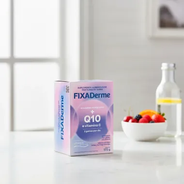 Colágeno Hidrolisado FixaDerme Q10 + Vitamina C Verisol Gomas Mastigáveis 157,5g