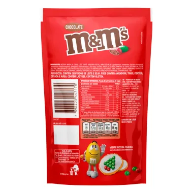 Confeitos M&M Chocolate Especial de Natal Sachê 148g