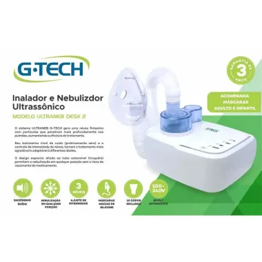 Nebulizador G-Tech Ultrassônico Ultraneb Desk 2