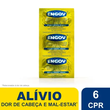 Engov com 6 Comprimidos Hero