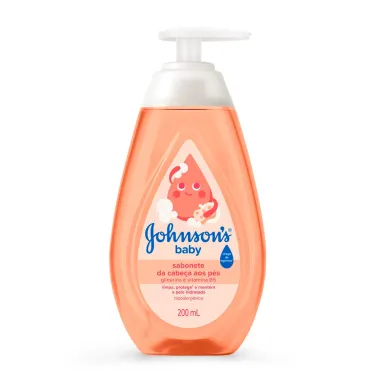 Sabonete L&iacute;quido Johnson's Baby Glicerina da Cabe&ccedil;a aos P&eacute;s 200ml