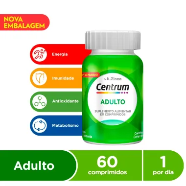 Centrum Adulto com 60 Comprimidos