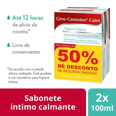 Gino-Canesten Calm Sabonete Íntimo 100ml com 50% de Desconto na 2º Unidade