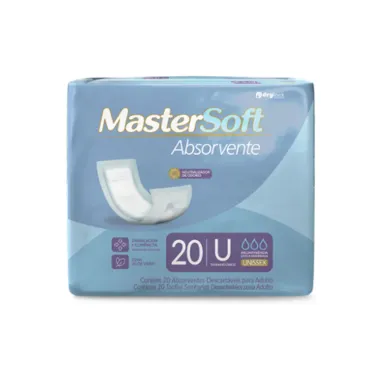 Absorvente Geriátrico MasterSoft Unissex 20 Unidades