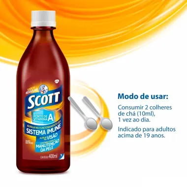Emulsão Scott Regular 400ml
