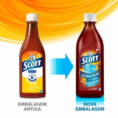 Emulsão Scott Regular 400ml