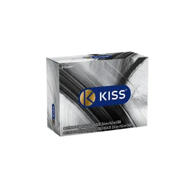 Lenço de Papel Kiss Embalagens Sortidas com 100 Unidades