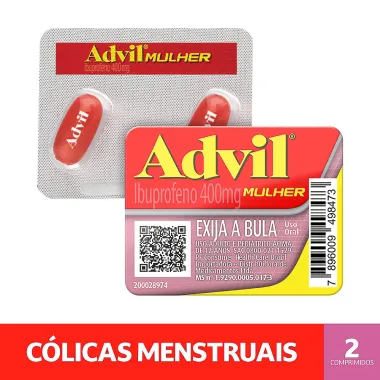Advil Mulher 400mg com 2 Cápsulas Líquidas